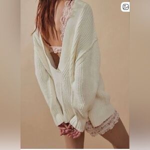 NWT We The Free Still A Fan Pullover- Ecru